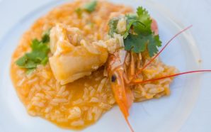 Arroz de tamboril com gambas e ameijôas do Baptista