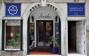 Drageias de licor da chocolataria Arcádia pintadas ao vivo