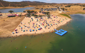 praua fluvial de Monsaraz Lago Alqueva ampliação areal