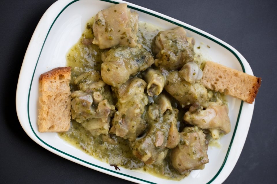 receita pezinhos de porco de coentradaa do chef Henrique Galito