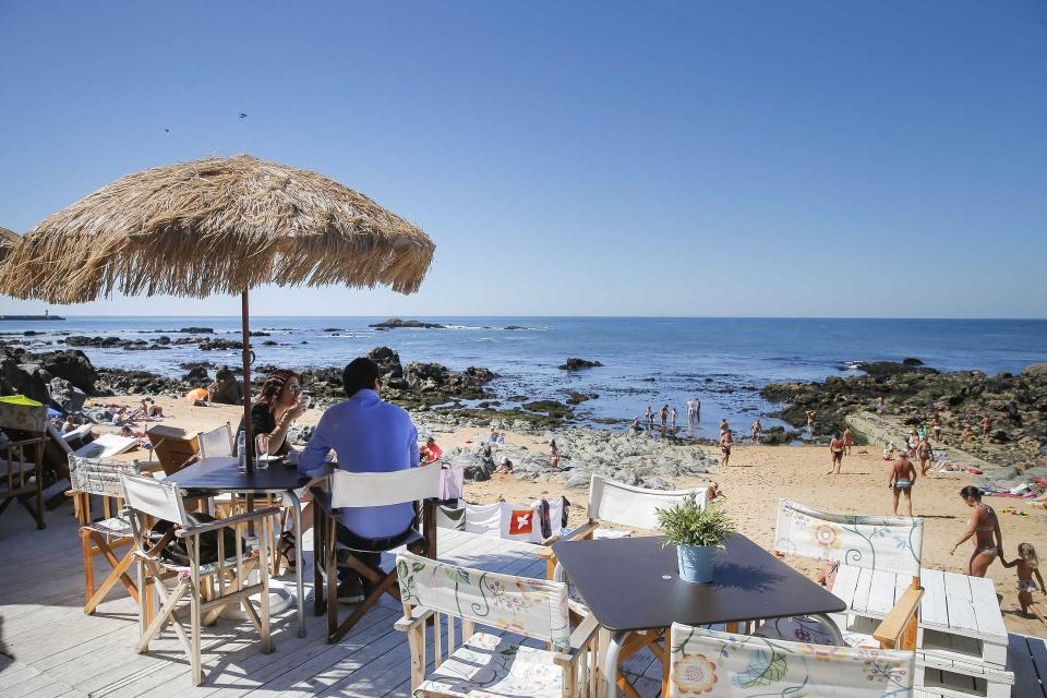 Reportagem nas praias da cidade do Porto