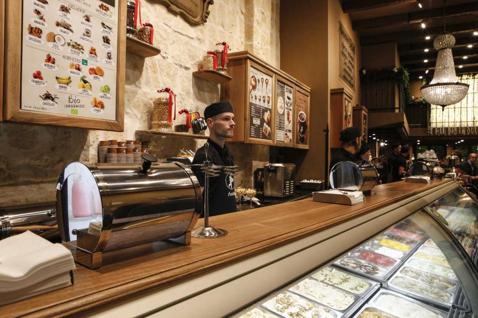 Inauguração da loja Amorino