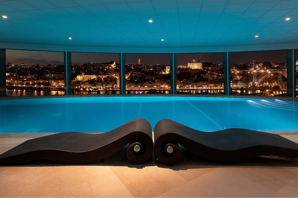 Indoor Pool at Night at The Yeatman