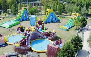 O maior parque de insufláveis aquático da Europa está em Santo Tirso [VÍDEO]