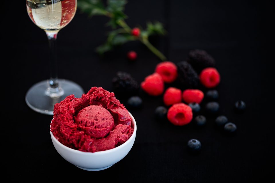 Há novos gelados criados para a época festiva, com sabor a espumante e passas