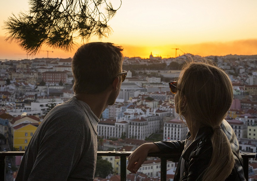 Dia de S. Valentim nas alturas: entre miradouros, nas altas colinas de Lisboa